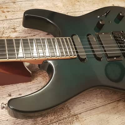 1990 Jackson Professional Fusion Pro Trans Green Made In Japan EMG Schaller Floyd Rose image 6