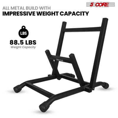 5 Core Amp Stand Heavy Duty Metal Build Adjustable Guitar amplifier Low Profile Folding Collapsible image 3