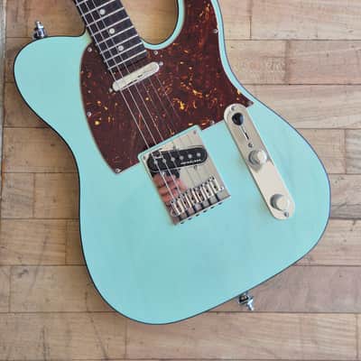 Fender American Ultra Luxe Telecaster 2022 - Transparent Surf Green image 2