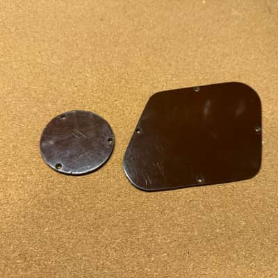 Gibson Vintage 1950's Les Paul Back Control Plates  1953 - Brown- fits 1954 1955 1956 1957 image 2