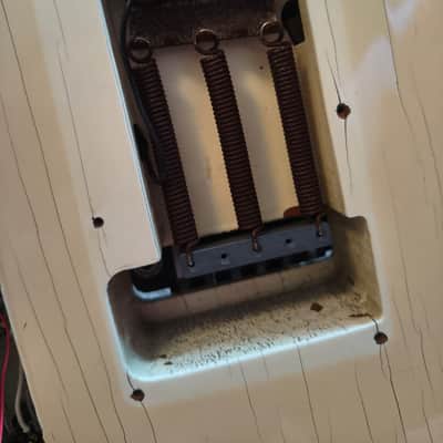 High End Vintage Fernandes TEJ-85 Telecaster Type Guitar MIJ Japan Lawsuit Era - Olympic White, Natural Relic image 23
