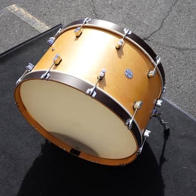 PDP Concept Maple Classic 14x26" Bass Drum - Natural Stain w/ Walnut Stain Hoops image 2
