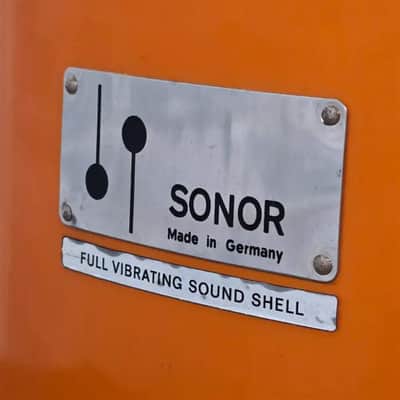 Used Vintage Sonor Champion 5pc Drum Set Metallic Orange w/Hardware - Very Good image 9