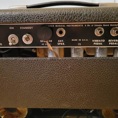 1967 Fender Pro Reverb Black Panel 40-Watt 2x12" image 10