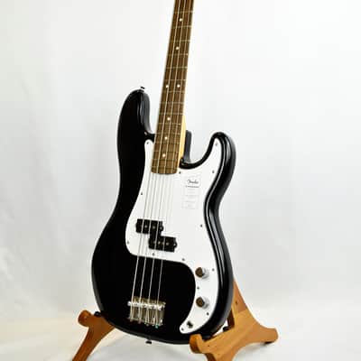 Fender Standard Precision Bass Black P Bass Ceramic Pickup Laurel Fretboard image 6