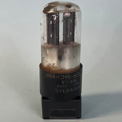 1950s Sylvania 6SN7GT VT231 Vintage JAN CHS  Chrome Top Preamp Tube! T267 image 1
