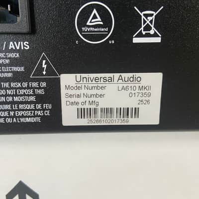 2025 Universal Audio LA-610 MkII Tube Channel Strip image 8