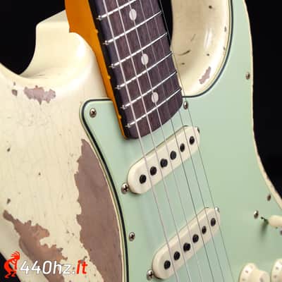 Fender Custom Shop Limited Edition 60 Dual-Mag II Stratocaster Super Heavy Relic Aged Vintage White 1960 image 11
