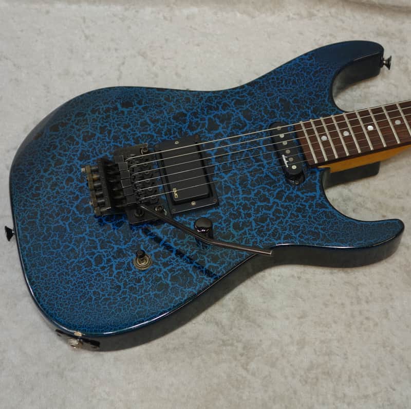 1988 USA Jackson HS Dinky in Crackle Blue signed by Grover Jackson