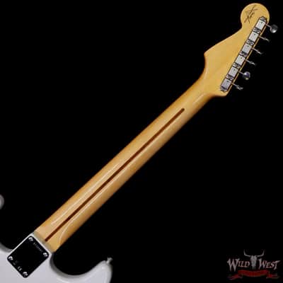 Fender Custom Shop Vintage Custom '55 1955 Hardtail Stratocaster Time Capsule Package Aged White Blonde 7.30 LBS image 5