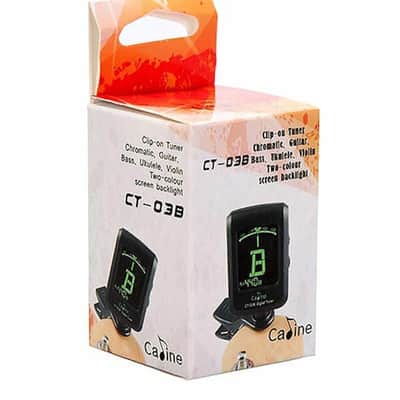 Caline CT-03B Guitar Clip-On Tuner Electronic with Digital LCD display, Black image 6