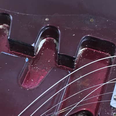 Lefty Vintage 1997-98 Fender Relic Standard Strat Body Guitar Old Wine Red Hardware image 9