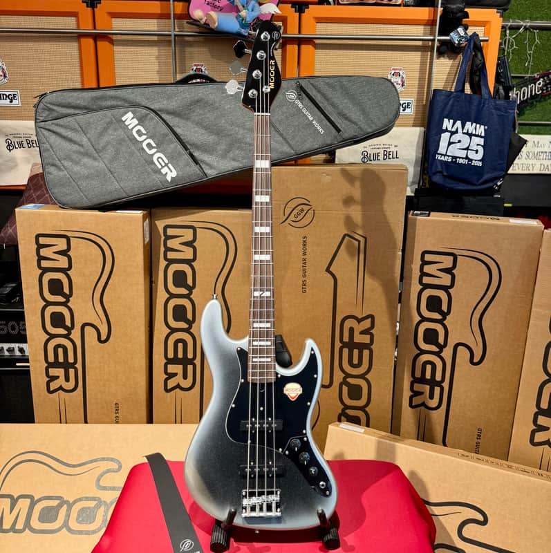 Immagine Mooer MBJ412 BASS DARK 4 Strings 2026 - DARK SILVER - 1