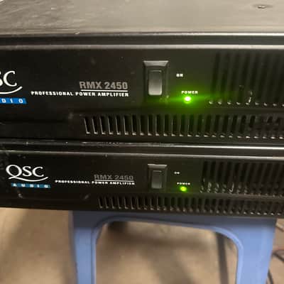 QSC RMX2450 2400-Watt Professional Power Amp 2000s - Black image 2