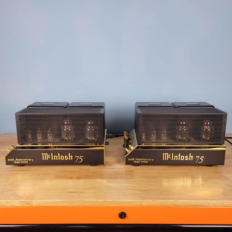 McIntosh MC75 60th Anniversary 75-Watt Mono Tube Power Amplifier Pair Bild 1