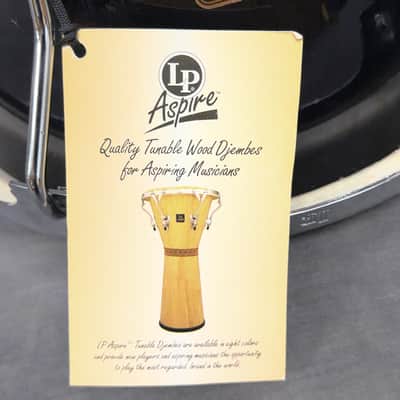 LP Aspire LPA630-BKWC Tunable Wood Djembe, 12.5" Head image 11