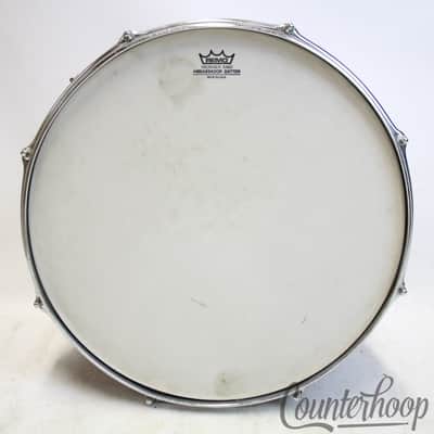 Slingerland 14x10"Natural Af.Mahogany Tom Drum 80s Chrome Sound King Stick-Saver image 6
