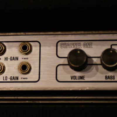 Vintage Ampeg B410 4x10 Combo 1973 black fuzzy NJ factory image 5