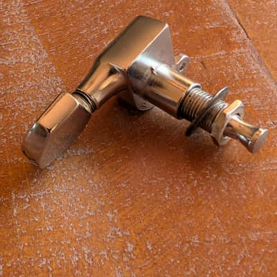 Schaller Tuning Peg Single Tab Large Button DAE Side Vintage 1970s Nickel image 3