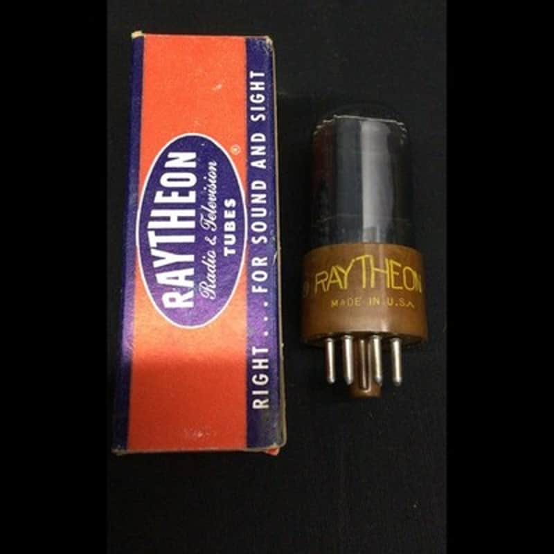 NOS NIB Raytheon 6V6GTY (6V6GT) Brown Base Vintage Amplifier VACUUM TUBE C.9574 image 1