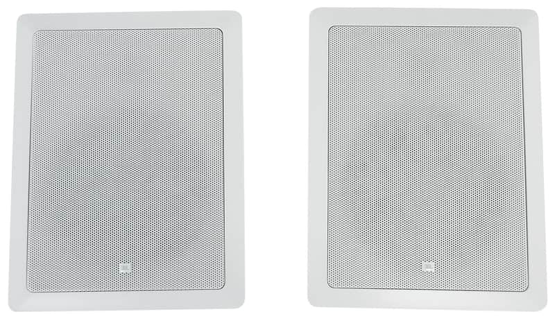 Pair JBL CONTROL 128 W 8" 2-Way In-Wall Speakers For Home/Restaurant/Bar/Cafe image 1