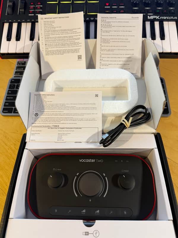Focusrite Vocaster Two USB Audio Interface | Mint • Boxed Complete • Ready to Record image 1