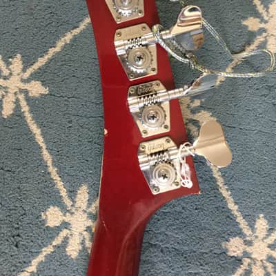 Gibson Rare Prototype Explorer Bass Early 1980's Red image 13