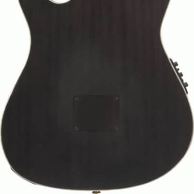 Ibanez TOD10NTKF Tim Henson Signature Nylon Electric Guitar - Transparent Black Flat image 2