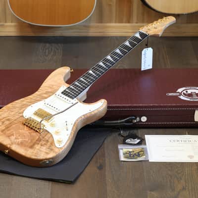 Orianthi Owned! 2023 Pereira Custom VST Orianthi HSS Strat Electric Guitar Olive Top Natural + COA OHSC