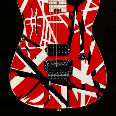 EVH Striped Series Red with Black Stripes (030) image 3