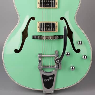 Hofner Thin President E2 - 2009 - Germany - Surf Green w/OHSC image 2