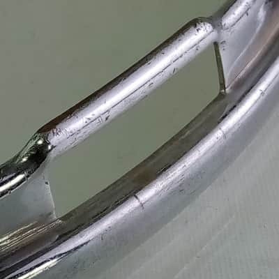 Slingerland 15"COB BRASS Stick-Saver Snare Drum Resonant Rim/Hoop Chrome 8Lug60s image 2