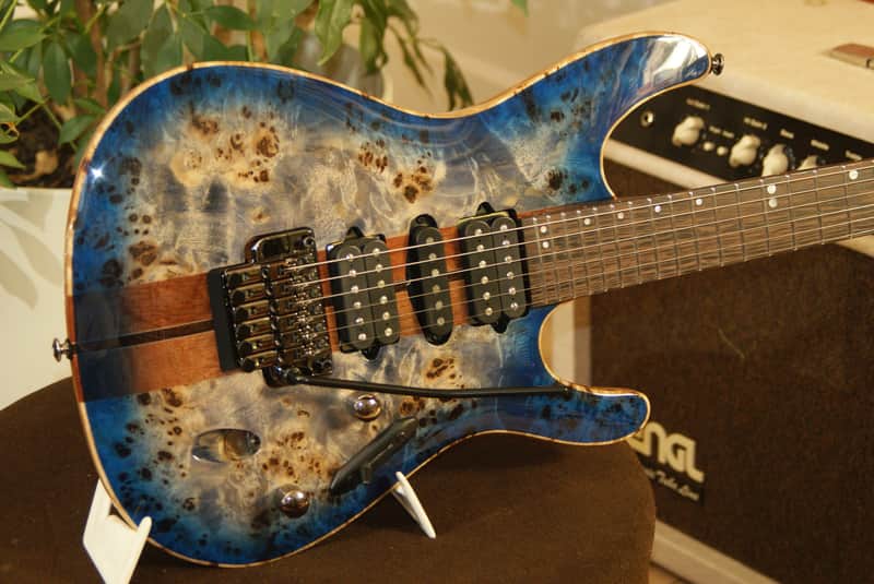 Ibanez S1070PBZ-CBB 2016 Cerulean Blue Burst prototype image 1