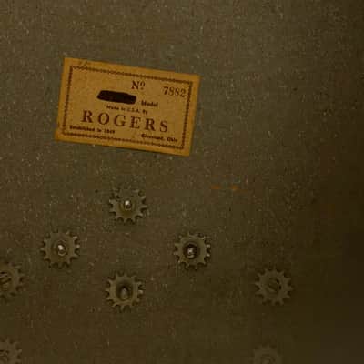 Rogers 22/13/16/5x14" 60's Drum Set - Black Diamond Pearl image 24