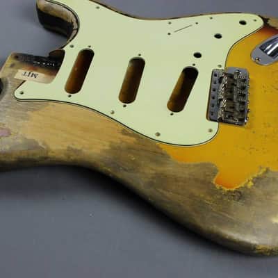 MJT Official Custom Order Vintage Aged Nitro Finish Guitar Body by Mark Jenny VTS Sunburst image 2