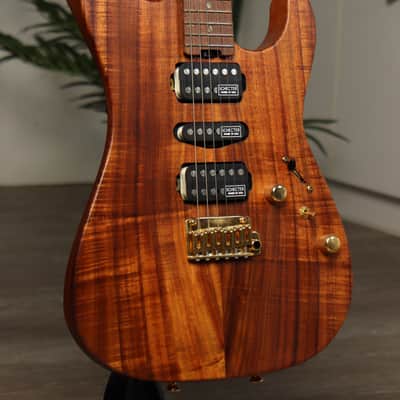 Schecter Japan Custom Shop EX-5B-CTM-VTR Flame Koa Oil Finish HSH MIJ image 10
