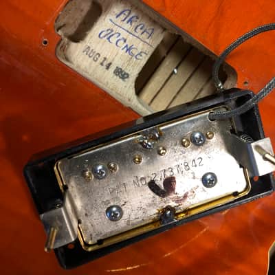 Rare Gibson Chet Atkins Country Gentleman de 1992 Sunrise Orange USA avec ses papiers et étui image 24