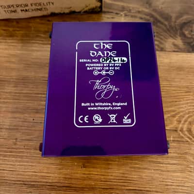 ThorpyFX The Dane Peter Honore Signature Overdrive / Boost 2010s - Silver / Purple image 4