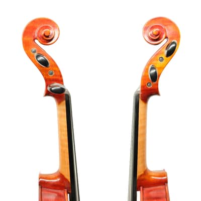 Handmade 1/2 Violin Outfit–One Piece Back,European Tonewood,Rich Tone,Case&Bow image 5