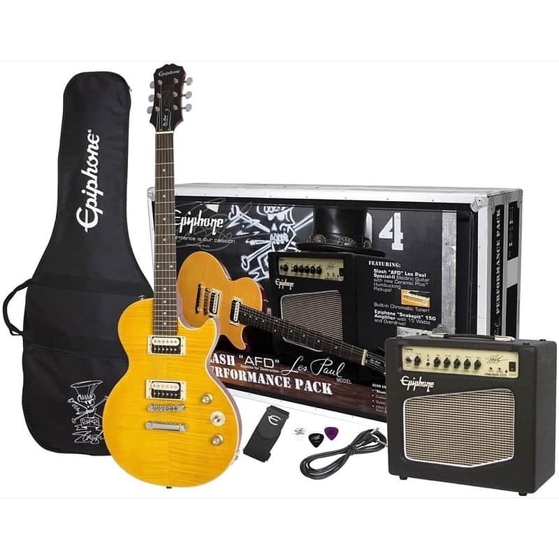 Epiphone Slash "AFD" Les Paul Performance Pack Appetite Amber image 1