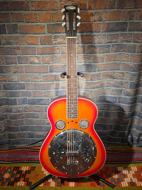 Liberty Square-Neck Resonator Slide Guitar Cherry Sunburst image 1