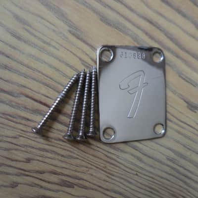 Fender Neck Plate 70's Serial Number with Original bolts. image 2
