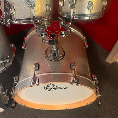 Gretsch Drums Catalina Maple 5 Piece Shell Pack with Snare Drum Silver Sparkle image 4