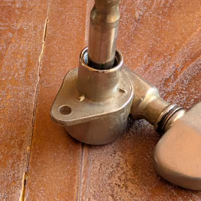 Grover Gibson Embossed Milk Bottle Tuning Peg EBG Side Early 1970s Nickel image 6