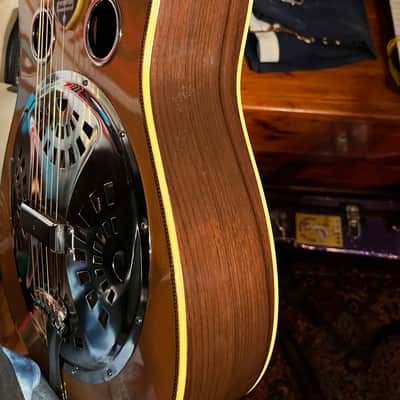Scheerhorn L Body Spruce and Rosewood Resonator Guitar with Calton Case image 12