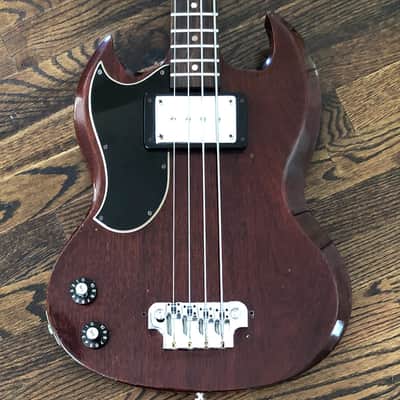 Gibson Left Handed EB-0 1971 Cherry Red with Gibson Gig Bag image 2