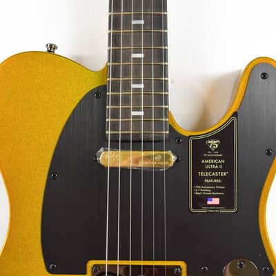 Fender 75th Anniversary American Ultra II Telecaster - Liquid Gold image 2