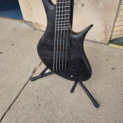 Legator HB5F Helio Fanned Fret 5 String Bass 2026 - Satin Black Burl image 4