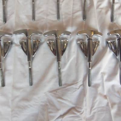 Ludwig Lot 2. (10) Vintage super classic bass drum tension rods & claws 1960 excellent plus! image 3