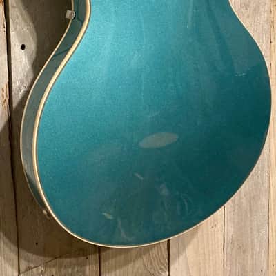 New D'Angelico Premier DC Semi-Hollow Double Cut, Stop-Bar Tailpiece, Ocean Turquoise, Buy Indie! image 10